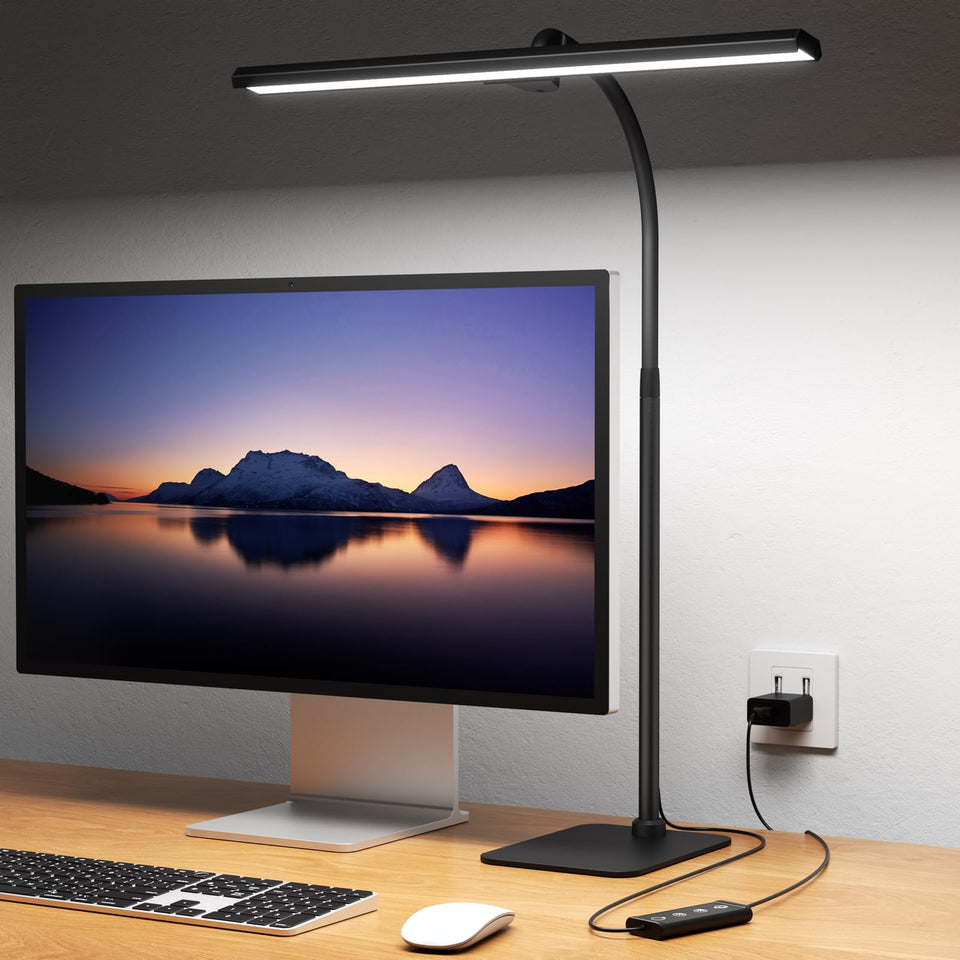 Kary LED desk lamp base design for stable placement on any desk