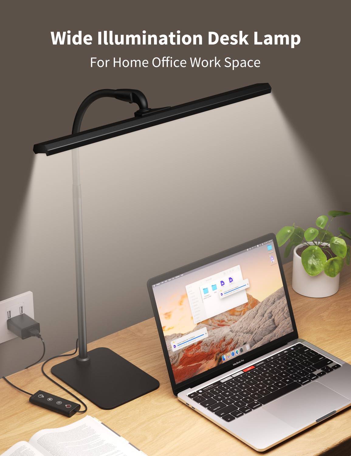 Kary desk lamp gooseneck shows flexible height for versatile lighting