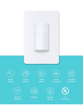 Kasa KS200M ambient light sensor prevents daytime lighting, saving energy