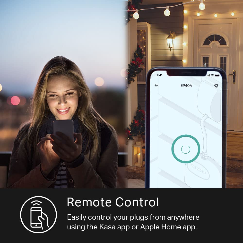 Kasa long-range Wi-Fi coverage shows strong connectivity up to 300 ft.