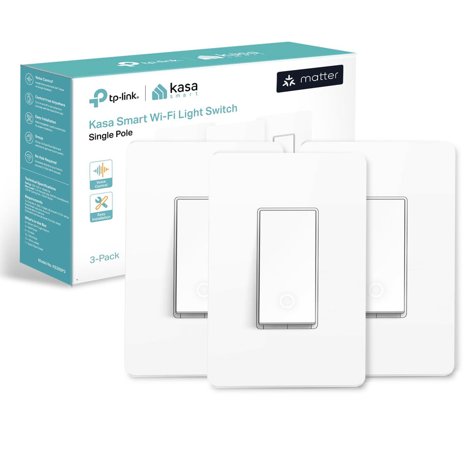 Kasa Matter KS205 switch installation guide for easy guided setup and reliable control.