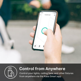 Voice control scene demonstrates Siri, Alexa, and Google for hands-free lighting.
