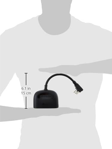 Kasa outdoor plug with two sockets for independent outlet control.
