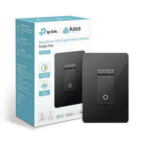 Kasa Smart HS220 front view showing compact dimmer for cozy spaces with adjustable brightness