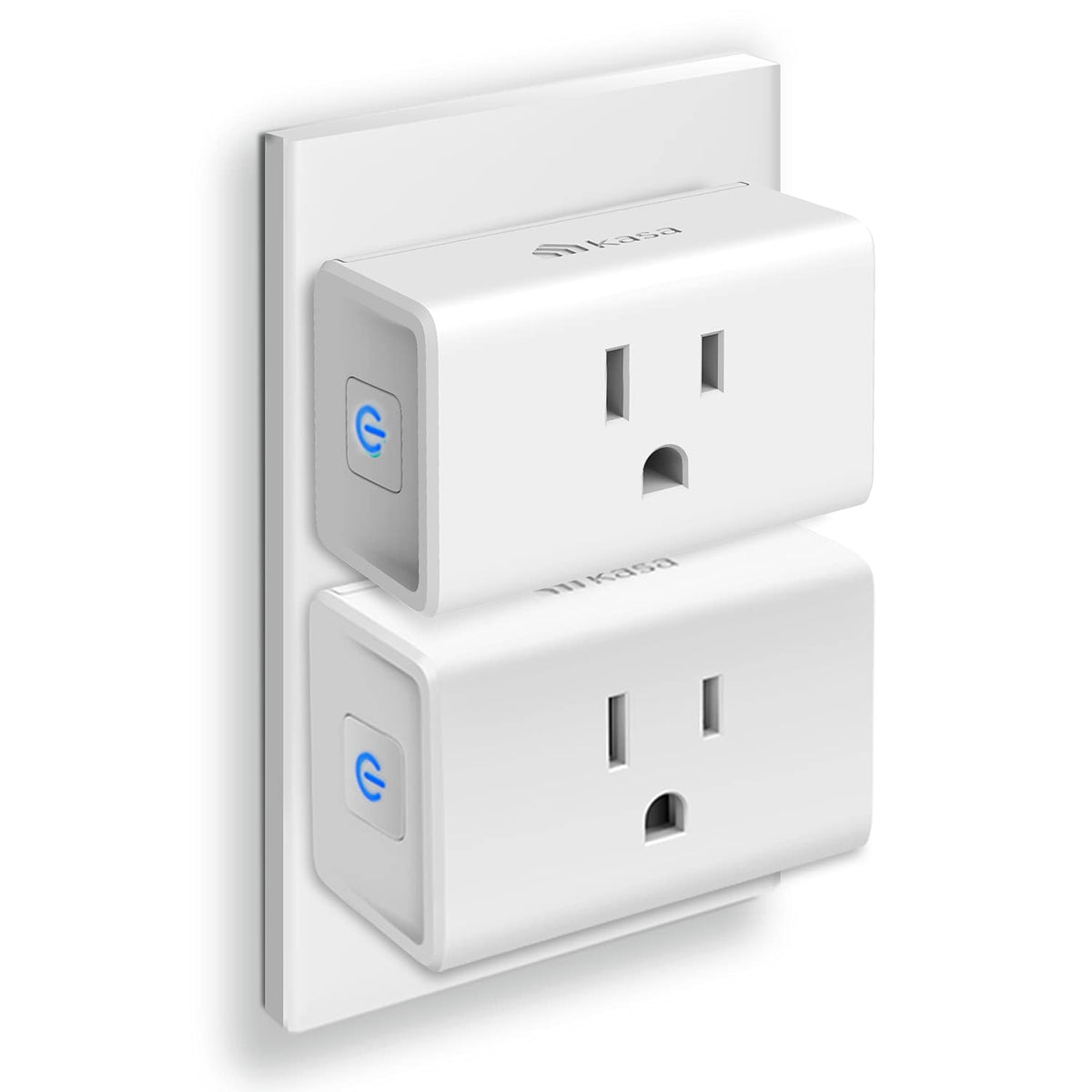 Kasa Smart EP10P2 mini plug front view showing compact design for space-saving automation