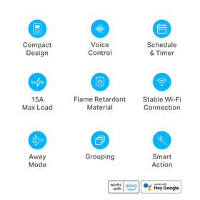 Kasa Smart EP10P4 compact outlet ready for 2.4 GHz Wi Fi setup