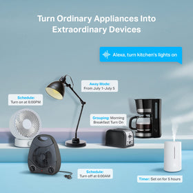 EP10P4 plugs enable voice control with Alexa and Google Assistant
