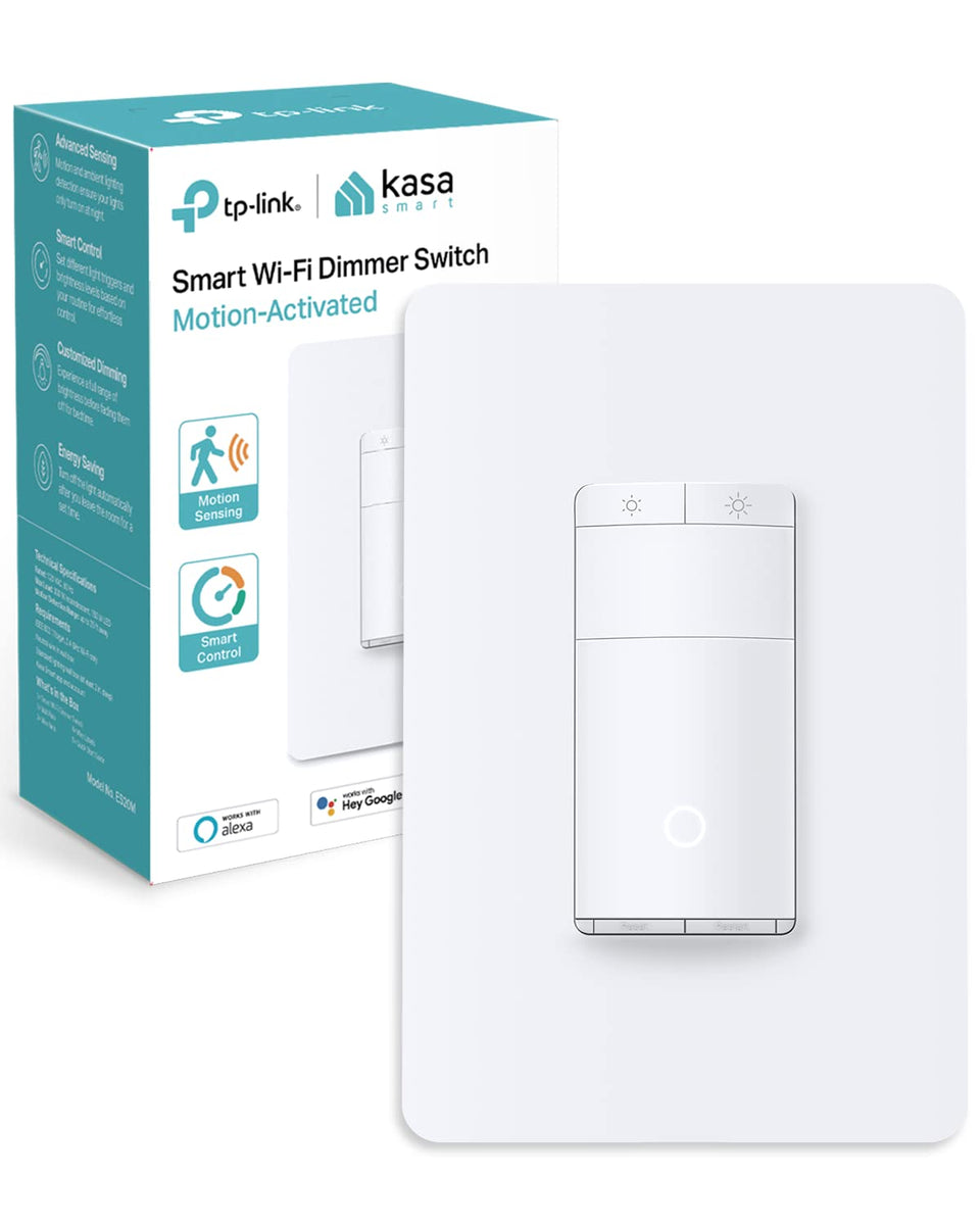 Kasa Smart ES20M front view motion sensor switch enables hands-free lighting