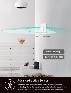 Kasa Smart ES20MP2 dimming control adjusts brightness 1 to 100 percent