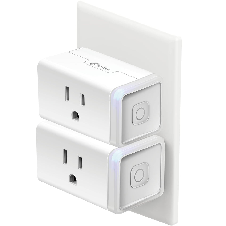 Kasa Smart HS103P2 outlet setup shows quick Wi Fi connection for easy control