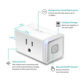 Kasa Smart HS103P4 app dashboard for remote on/off control anywhere