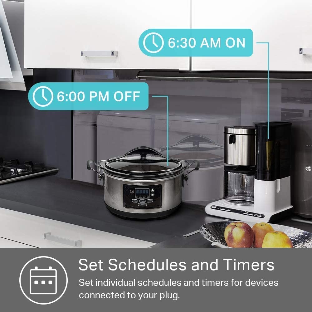 Kasa Smart HS103P4 hub-free setup with 2.4 GHz Wi-Fi