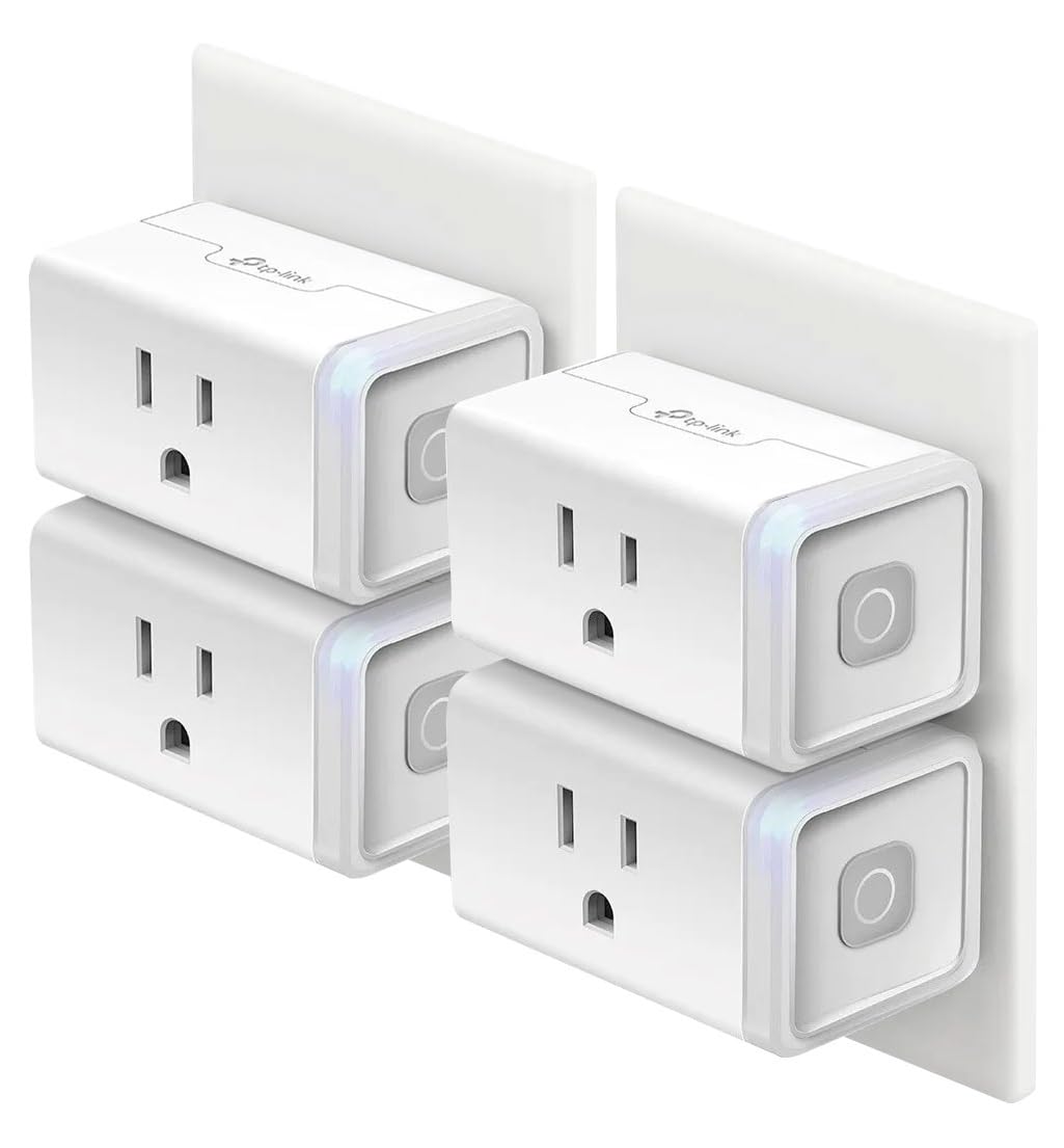 Kasa Smart HS103P4 plug-in setup for effortless voice control of lamps and devices