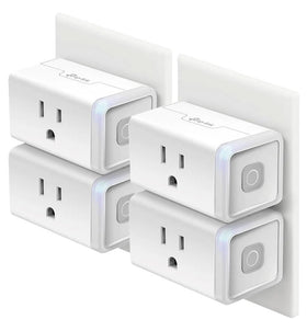 Kasa Smart HS103P4 plug-in setup for effortless voice control of lamps and devices