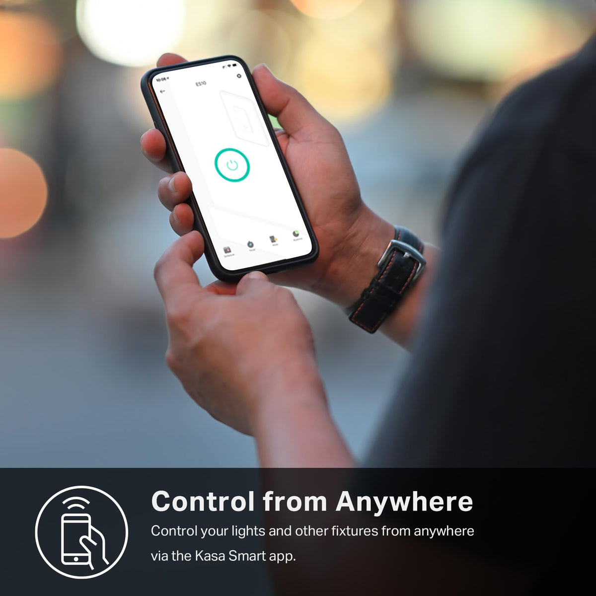 Kasa HS200-BL with Alexa/Google Assistant for voice-activated lighting.
