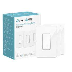 Kasa Smart HS200P3 in-wall switch enables seamless lighting control throughout the home.