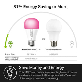 Kasa Smart KL135 energy monitoring to save power