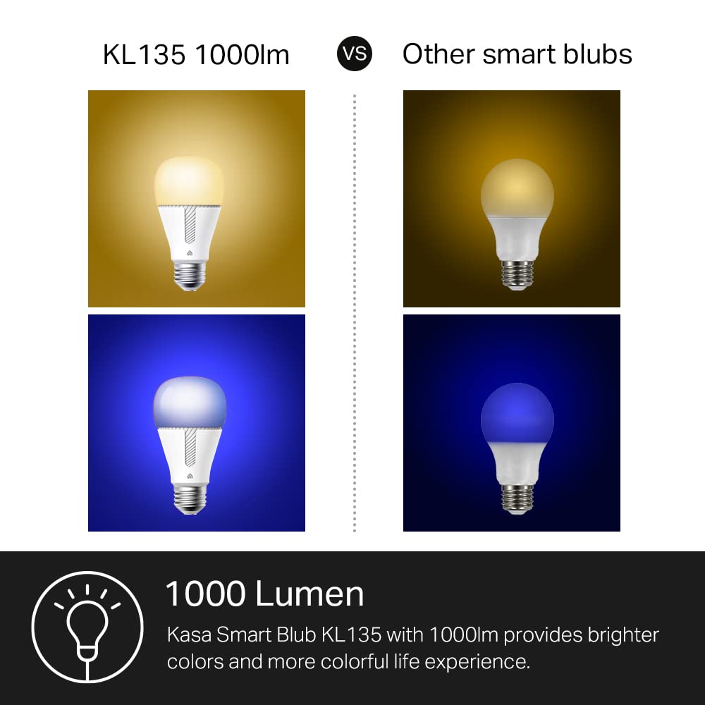 Kasa Smart KL135 voice and app control for easy setup
