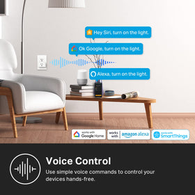 Kasa Smart Plug supports Matter integration for seamless control across apps and devices.