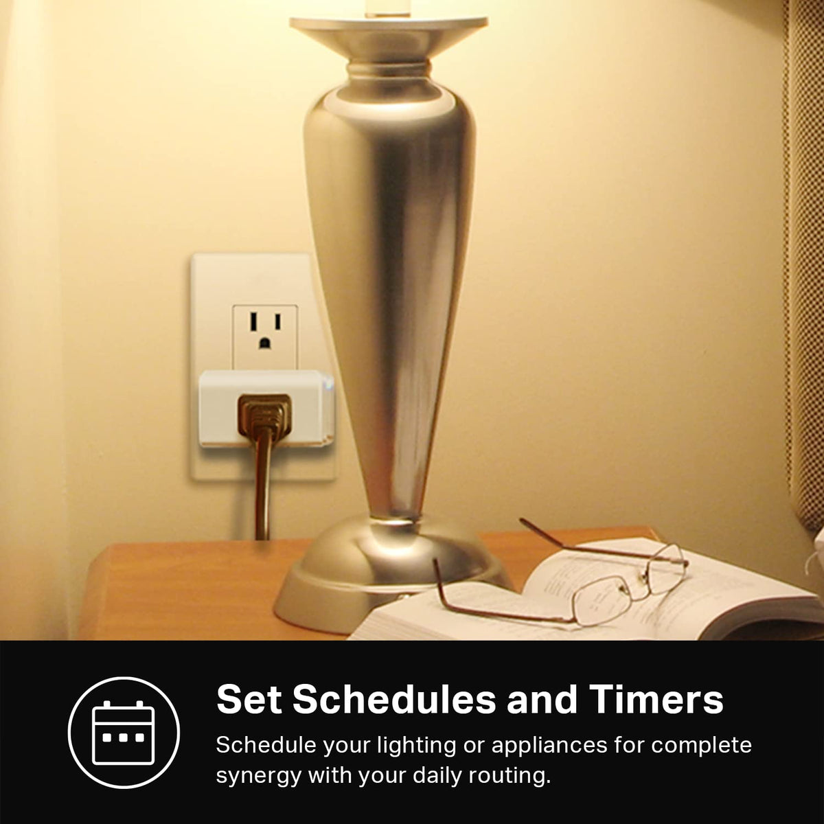 Kasa Smart Plug Mini compact design saves space and reduces outlet crowding.