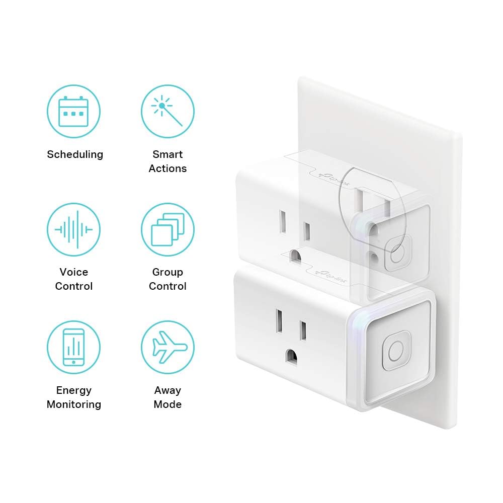Kasa KP115 with Alexa voice control enabling hands-free lamp control