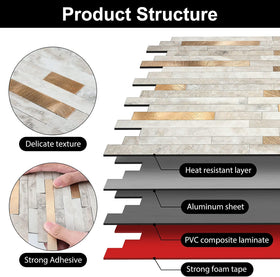 KASARO peel-and-stick tile sticks easily to dry surfaces