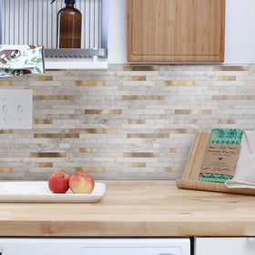 KASARO vintage gold stripes add subtle luxury to any room
