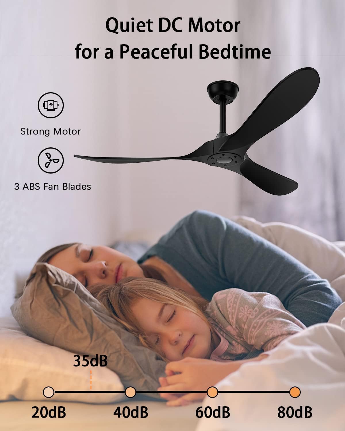 KASASS quiet-dc-motor close-up indicates low-noise operation for tranquil living spaces.