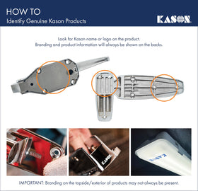 Kason 1094 SureClose easy installation with exposed mounting.