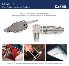 Kason 1095 durable steel housing with bend-resistant hook for long wear.