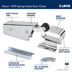 Kason adjustable wide-hook detail for versatile mounting and reliable operation