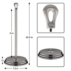 Kasunto base closeup in brushed nickel shows sturdy support
