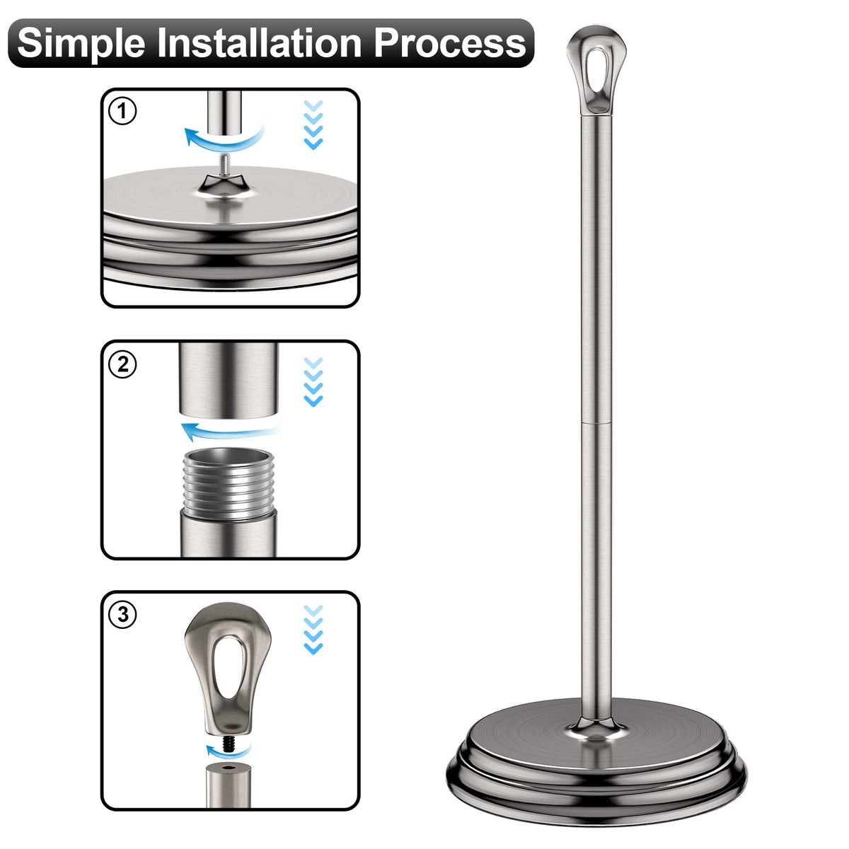 Kasunto side view shows slim free-standing design beside the toilet
