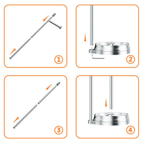 Kasunto toilet paper holder features an elegant design for stylish bathrooms.