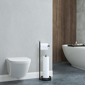 Stores up to three extra rolls for convenient access with Kasunto holder