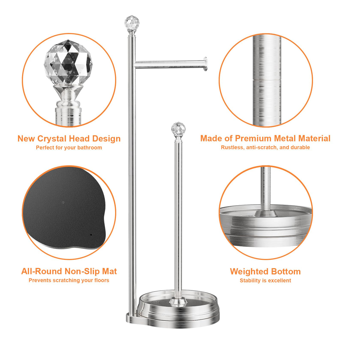 Kasunto reserve feature stores three extra rolls for convenient replacements