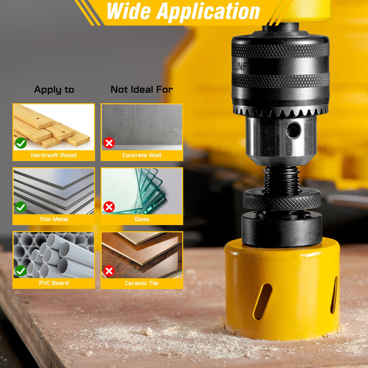 KATA 38 mm blade demonstrates clean cut capacity on layered material