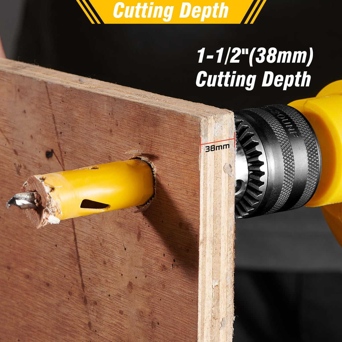 KATA drill bits included for versatile cutting through wood and metal