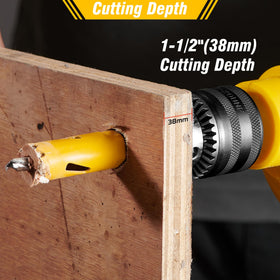 KATA drill bits included for versatile cutting through wood and metal