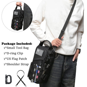 Katadem 12inch tool bag with detachable panels for customized organization