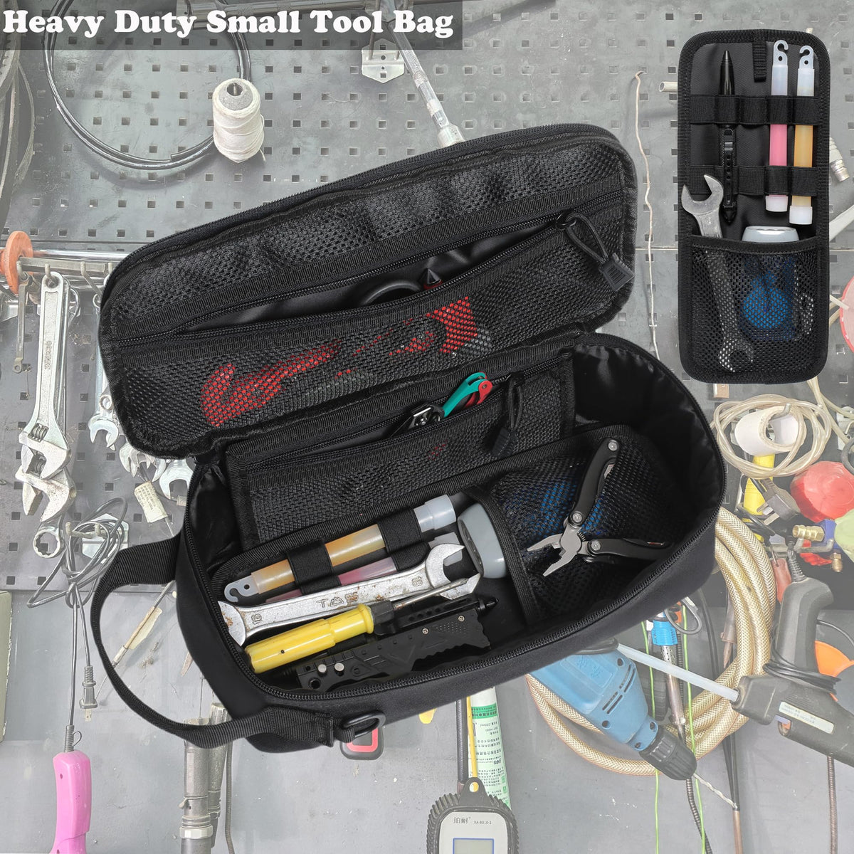Katadem 12inch tool bag with shoulder strap for comfortable transport