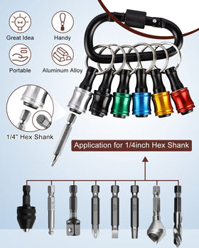 Katerk aluminum bit socket adapter clip shown in close-up view