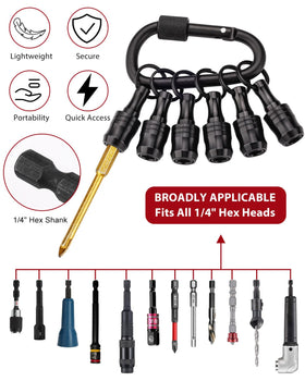 Katerk backup nut securely locks bits for reliable performance.