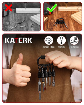 Katerk multi color coding helps identify bits quickly.