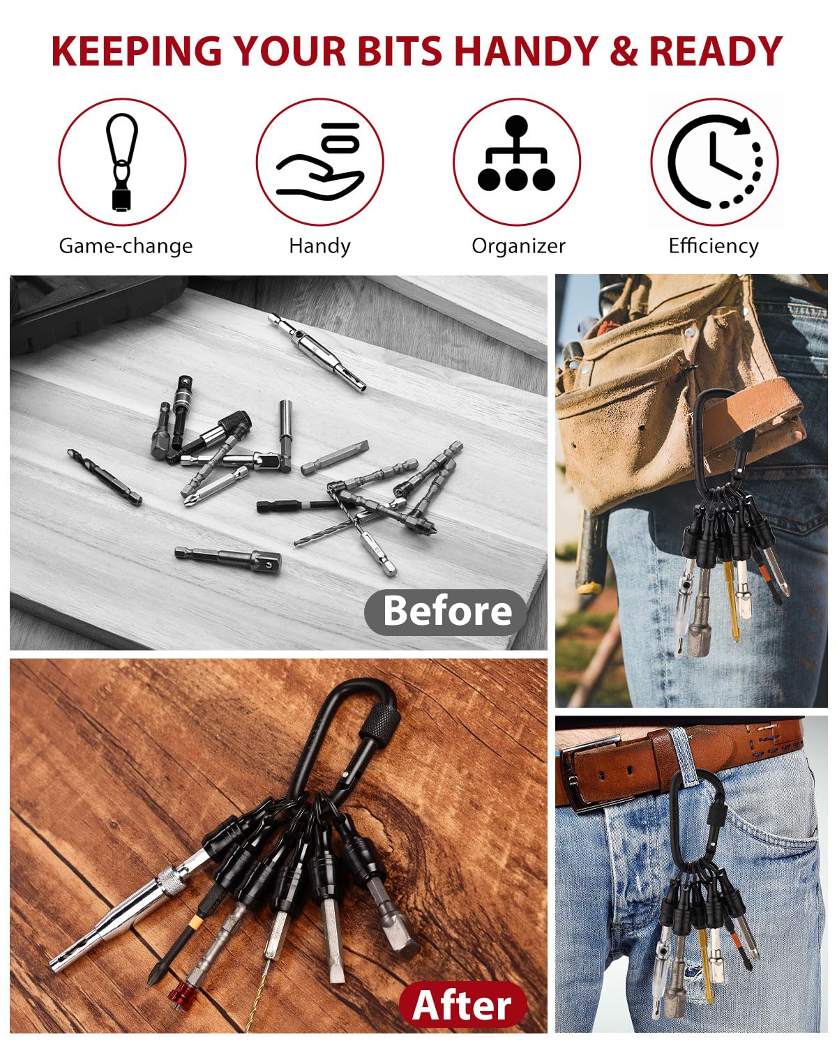 Katerk compact design fits pockets or tool belts.