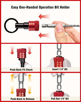 Katerk Bit Holder with twist-lock carabiner for secure attachment