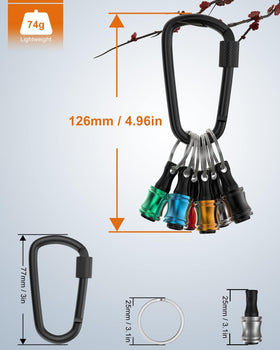 Katerk multi-purpose bit holder organized with several bits and drivers