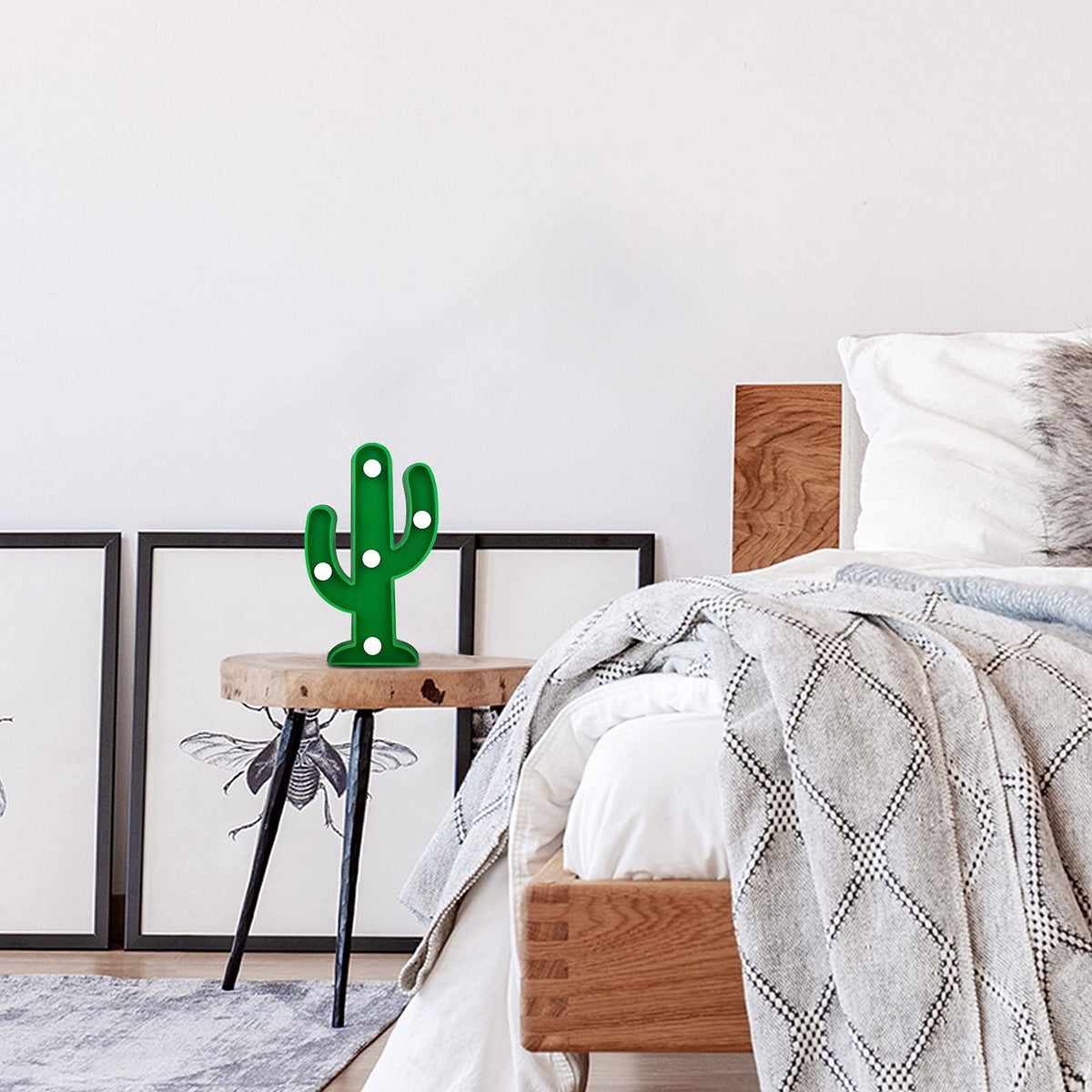 Kathfly cactus night light offers a safe, low-heat option for kids rooms.