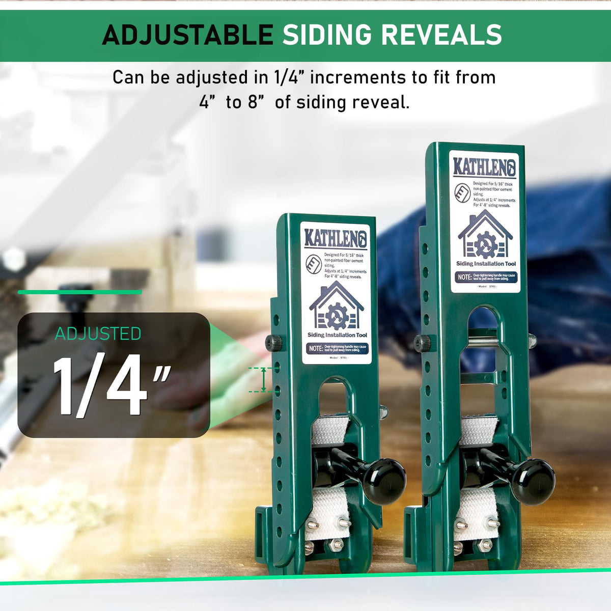 Kathleno adjustable reveals 4 to 8 inches supports accurate board gaps.