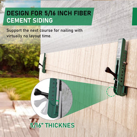 Kathleno fiber cement siding tool 5/16-inch gauges reveals for consistent spacing.